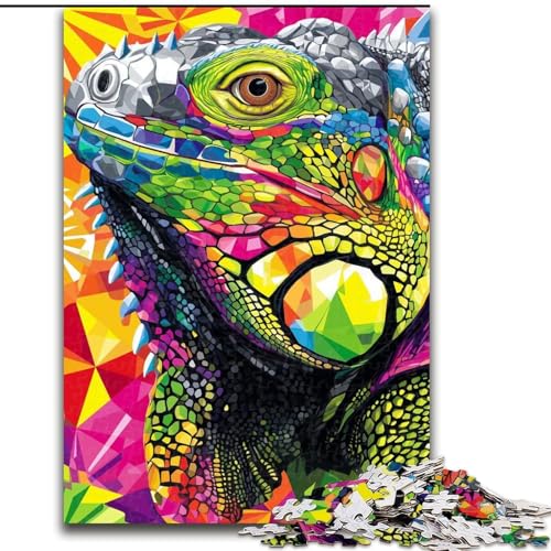 Puzzle für Teenager, 1000 Teile, Farbchamäleon, Spielspielzeug, jedes Teil ist einzigartig – anspruchsvolles Familienspiel für 14-Jährige (Größe 26x38cm) von MrChunlong