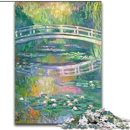 Puzzle für Teenager, 1000 Teile, Federbrücke, anspruchsvolles Spiel und Familienspiel mit vollständig ineinandergreifenden, zufällig geformten Teilen (Größe 26x38cm) von MrChunlong