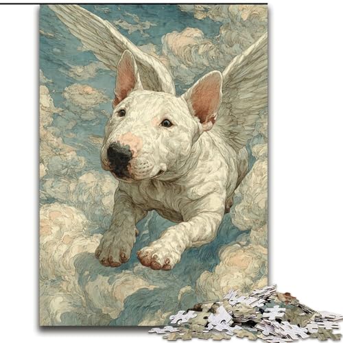 Puzzle für Teenager, 1000 Teile, Hund mit Flügeln, Lernspielzeug, einzigartige Geburtstags- und Geschenkideen für Kinder ab 14 Jahren (Größe 26x38cm) von MrChunlong