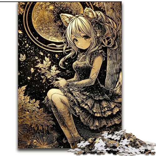 Puzzle für Teenager, 1000 Teile, Japanisches Anime-Mädchen, Spielspielzeug, jedes Teil ist einzigartig – anspruchsvolles Familienspiel für 14-Jährige (Größe 50x75cm) von MrChunlong