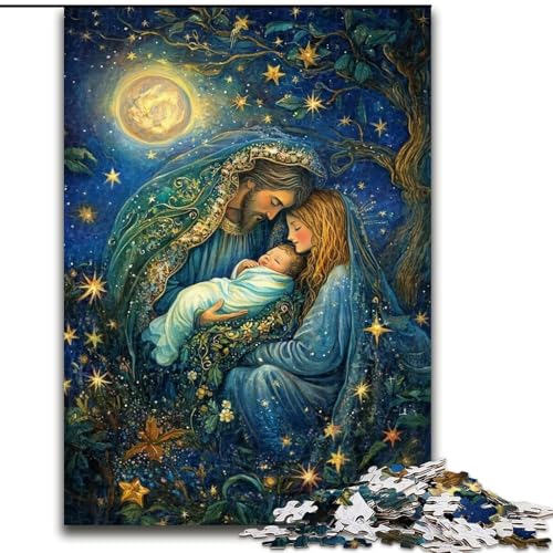 Puzzle für Teenager, 1000 Teile, Jesus kommt, Lernspielzeug, einzigartige Geburtstags- und Geschenkideen für Kinder ab 14 Jahren (Größe 26x38cm) von MrChunlong