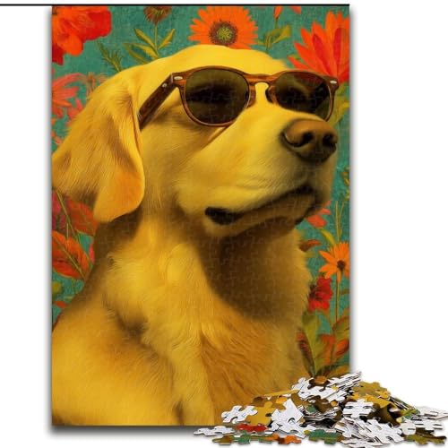 Puzzle für Teenager, 1000 Teile, Rose Husky, dekomprimierendes intellektuelles Lernspielzeug, ganze Familie (Größe 26x38cm) von MrChunlong