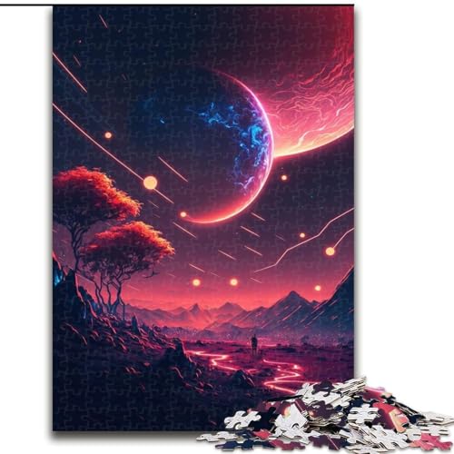 Puzzle für Teenager, 1000 Teile, Sonnenuntergangsposter, anspruchsvolles Spiel und Familienspiel mit vollständig ineinandergreifenden, zufällig geformten Teilen (Größe 26x38cm) von MrChunlong