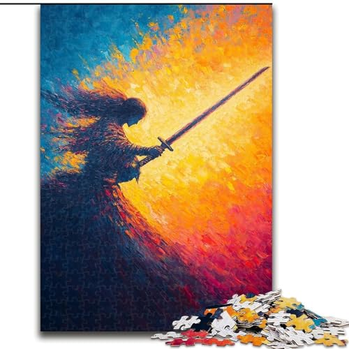 Puzzle für Teenager, 1000 Teile, japanischer Ninja, Lernspielzeug, einzigartige Geburtstags- und Geschenkideen für Kinder ab 14 Jahren (Größe 26x38cm) von MrChunlong