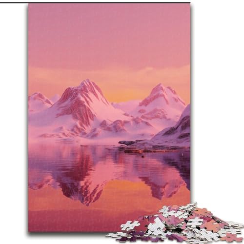 Puzzle für Teenager, 1000 Teile, wunderschöne Berge, dekomprimierendes intellektuelles Lernspielzeug, ganze Familie (Größe 26x38cm) von MrChunlong