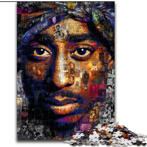Puzzle für Teenager, 1000-teiliges Puzzle, Basketball-Superstar, Lernspielzeug, Familienspiele, einzigartige Geburtstags- und Geschenkideen (Größe 26x38cm) von MrChunlong