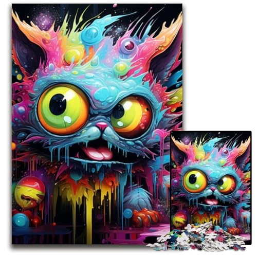 Puzzle mit 1000 Teilen, Cartoon-Monster, anspruchsvolle Puzzles, Spaß für die ganze Familie, Gehirn-Herausforderung, Teenager, 26x38cm/10,23x14,96 Zoll Puzzle mit 1000 Teilen, Cartoon-Monster, anspruchsvolle Puzzles, Spaß für die ganze Familie, Gehirn-Herausforderung, Teenager, 26x38cm/10,23x14,96 Zoll von MrChunlong