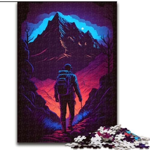 Puzzle mit 1000 Teilen, Der unmögliche Berg, aus Pappe, mit interaktivem Familienspiel, Kinder ab 14 Jahren, 1000 Teile(26x38cm) von MrChunlong