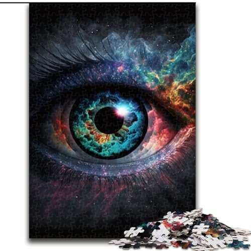 Puzzle mit 1000 Teilen, Die Kunst des Auges, aus Pappe, mit interaktivem Familienspiel, Kinder ab 14 Jahren, 1000 Teile(26x38cm) von MrChunlong