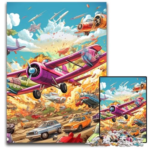 Puzzle mit 1000 Teilen, Flugzeugkunst, anspruchsvolle Puzzles, Spaß für die ganze Familie, Herausforderung für das Gehirn, Teenager, 26x38cm/10,23x14,96 Zoll Puzzle mit 1000 Teilen, Flugzeugkunst, anspruchsvolle Puzzles, Spaß für die ganze Familie, Herausforderung für das Gehirn, Teenager, 26x38cm/10,23x14,96 Zoll von MrChunlong