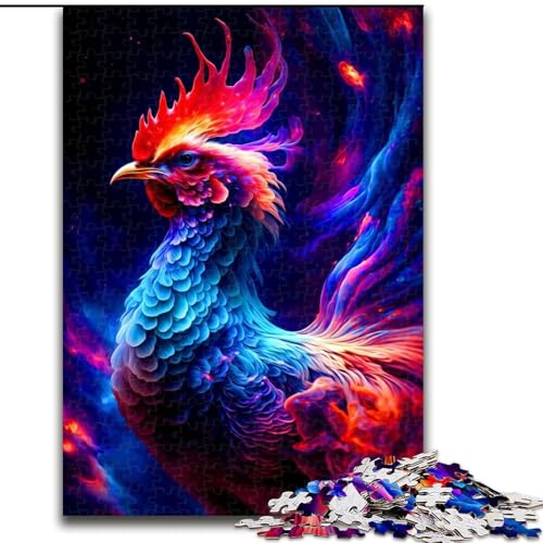 Puzzle mit 1000 Teilen, Hahn-Puzzle aus Pappe, mit interaktivem Familienspiel, Kinder ab 14 Jahren, 1000 Teile(26x38cm) von MrChunlong