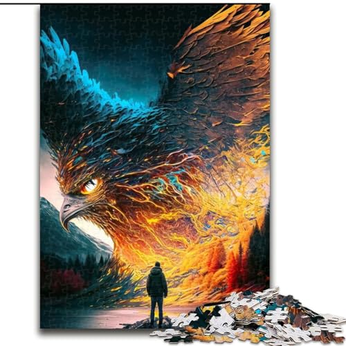 Puzzle mit 1000 Teilen, Steinadler-Puzzle aus Pappe, anspruchsvolles Denkspiel für Teenager, Familienspaß, DIY-Geschenk zur Heimdekoration, 1000 Teile(26x38cm) von MrChunlong
