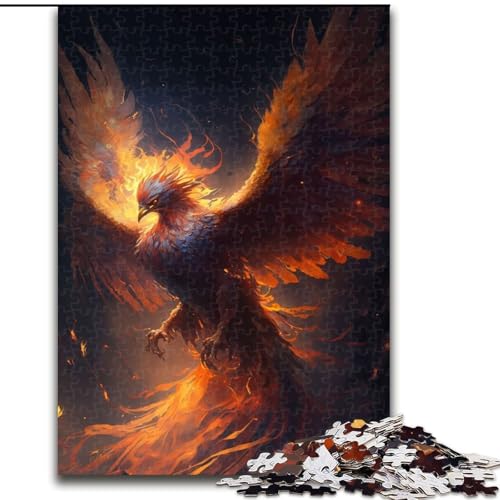 Puzzle mit 1000 Teilen, Vogel-Phönix-Puzzle aus Pappe, anspruchsvolles Denkspiel für Teenager, Spaß für den Spieleabend mit der Familie, 1000 Teile(26x38cm) von MrChunlong