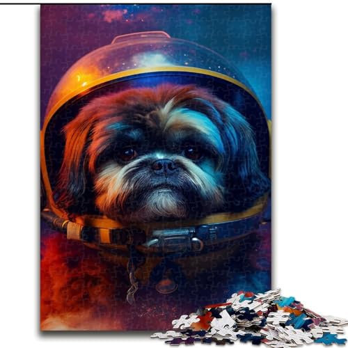 Puzzle mit 1000 Teilen, Weltraum-Shitzu-Puzzle aus Pappe, mit interaktivem Familienspiel, Kinder ab 14 Jahren, 1000 Teile(26x38cm) von MrChunlong