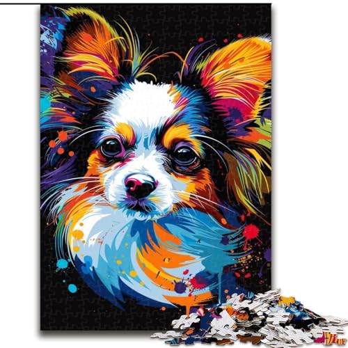 Puzzle mit 1000 Teilen für Erwachsene, Papillon-Hundekunst aus Holz, perfekte DIY-Kunstdekoration oder Geburtstagsgeschenk, 50x75cm, anspruchsvolles Denkspiel – entspannendes Spielzeug für Teenager Puzzle mit 1000 Teilen für Erwachsene, Papillon-Hundekunst aus Holz, perfekte DIY-Kunstdekoration oder Geburtstagsgeschenk, 50x75cm, anspruchsvolles Denkspiel – entspannendes Spielzeug für Teenager von MrChunlong