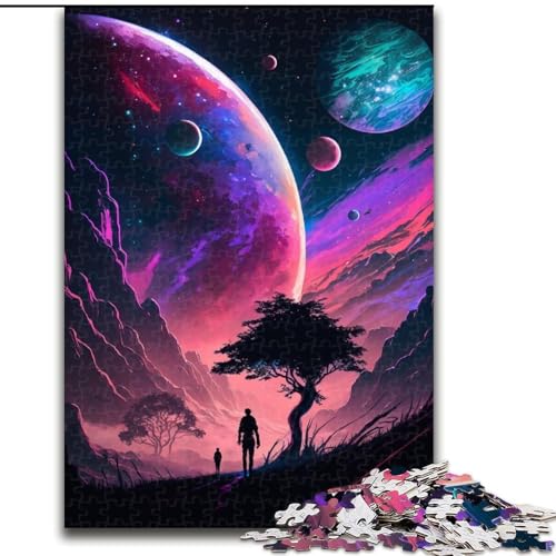 Puzzle mit 1000 Teilen für Erwachsene, Planetenbaum aus Holz, perfektes Weihnachts- und Neujahrsgeschenk, Feiertagsgeschenk, 50x75cm, spannende Aktivität für den Familienspieleabend Puzzle mit 1000 Teilen für Erwachsene, Planetenbaum aus Holz, perfektes Weihnachts- und Neujahrsgeschenk, Feiertagsgeschenk, 50x75cm, spannende Aktivität für den Familienspieleabend von MrChunlong