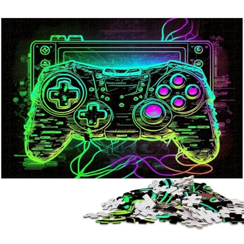 Puzzle mit 1000 Teilen für Erwachsene, Spiel aus Neonkarton, interaktives Familienspiel, Bastelgeschenk mit farbenfrohen Kunstwerken, 26x38cm/10,23x14,96 Zoll Puzzle mit 1000 Teilen für Erwachsene, Spiel aus Neonkarton, interaktives Familienspiel, Bastelgeschenk mit farbenfrohen Kunstwerken, 26x38cm/10,23x14,96 Zoll von MrChunlong
