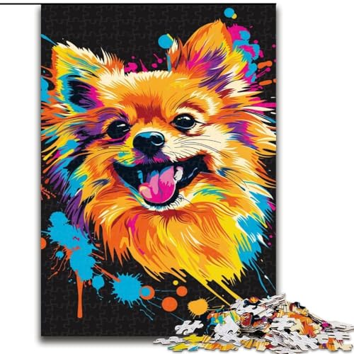 Puzzle mit 1000 Teilen für Erwachsene, Zwergspitz-Hundekunst aus Holz, perfekte DIY-Kunstdekoration oder Geburtstagsgeschenk, 50x75cm, anspruchsvolles Denkspiel – entspannendes Spielzeug für Teenager Puzzle mit 1000 Teilen für Erwachsene, Zwergspitz-Hundekunst aus Holz, perfekte DIY-Kunstdekoration oder Geburtstagsgeschenk, 50x75cm, anspruchsvolles Denkspiel – entspannendes Spielzeug für Teenager von MrChunlong