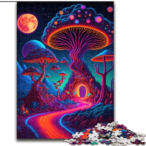 Puzzle mit 1000 Teilen für Erwachsene,Psychedelische Pilzkunst aus Holz,perfekte DIY-Kunstdekoration oder Geburtstagsgeschenk,50x75cm,anspruchsvolles Denkspiel – entspannendes Spielzeug für Teenager Puzzle mit 1000 Teilen für Erwachsene,Psychedelische Pilzkunst aus Holz,perfekte DIY-Kunstdekoration oder Geburtstagsgeschenk,50x75cm,anspruchsvolles Denkspiel – entspannendes Spielzeug für Teenager von MrChunlong