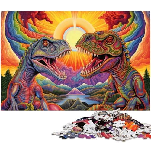 Puzzle mit 1000 Teilen für Erwachsene mit antiken Dinosauriern, anspruchsvolles Rätsel, Denksportaufgabe, Spiel für Erwachsene, interaktive Aktivität für die ganze Familie, 50x75cm/19,68x29,52 Zoll Puzzle mit 1000 Teilen für Erwachsene mit antiken Dinosauriern, anspruchsvolles Rätsel, Denksportaufgabe, Spiel für Erwachsene, interaktive Aktivität für die ganze Familie, 50x75cm/19,68x29,52 Zoll von MrChunlong