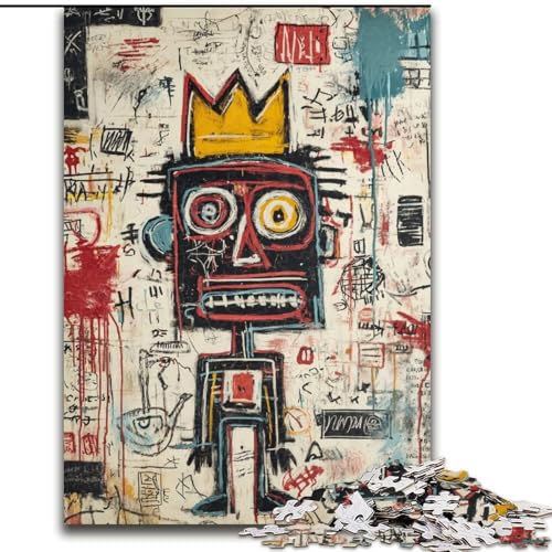 Puzzle mit 1000 Teilen für Teenager, Geschenke für Moderne Kunst von Basquiat, entspannendes intellektuelles Lernspielzeug, ganze Familie (Größe 50x75cm) von MrChunlong