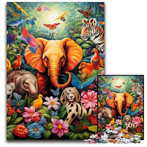 Puzzles aus Holz mit der Tierwelt für Erwachsene,1000-teiliges Puzzle aus Holz für Erwachsene,anspruchsvolles Denkspiel für Teenager,Spaß für den Spieleabend mit der Familie,50x75cm/19,68x29,52 Zoll Puzzles aus Holz mit der Tierwelt für Erwachsene,1000-teiliges Puzzle aus Holz für Erwachsene,anspruchsvolles Denkspiel für Teenager,Spaß für den Spieleabend mit der Familie,50x75cm/19,68x29,52 Zoll von MrChunlong