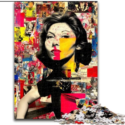 Puzzles für Erwachsene und Jugendliche, Graffiti-Kunst, Spielzeug, Lernspiele, stressabbauende Wanddekoration (Größe 26x38cm) von MrChunlong