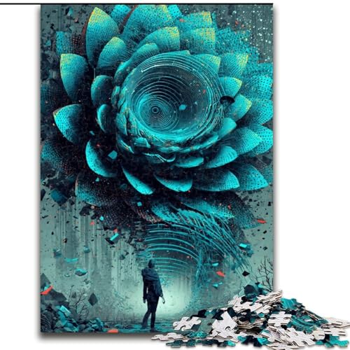 Puzzles für Erwachsene und Jugendliche, Puzzle, geheimnisvolle Skulpturkunst, Spielzeug, Lernspiele, stressabbauende Wanddekoration (Größe 50x75cm) von MrChunlong