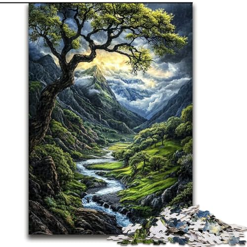 Puzzles für Erwachsene und Jugendliche, Puzzle, schöne und wahre Landschaft, Spielzeug, Lernspiele, stressabbauende Wanddekoration (Größe 50x75cm) von MrChunlong