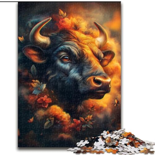 Puzzles für Erwachsene und Jugendliche, Puzzle Fantasy Yak, Spielzeug, Lernspiele, Stressabbau, Wanddekoration (Größe 26x38cm) von MrChunlong
