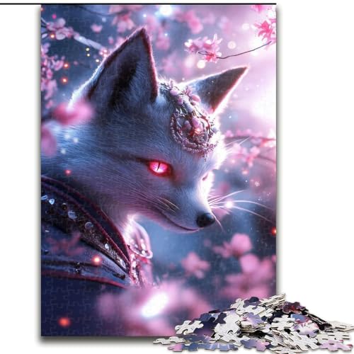 Puzzles für Erwachsene und Jugendliche, Puzzle-Fuchs, Spielzeug, Lernspiele, stressabbauende Wanddekoration (Größe 50x75cm) von MrChunlong