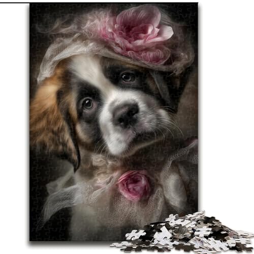 Puzzles für Erwachsene und Jugendliche, Puzzle-Kunst, Hund, Spielzeug, Lernspiele, stressabbauende Wanddekoration (Größe 26x38cm) von MrChunlong