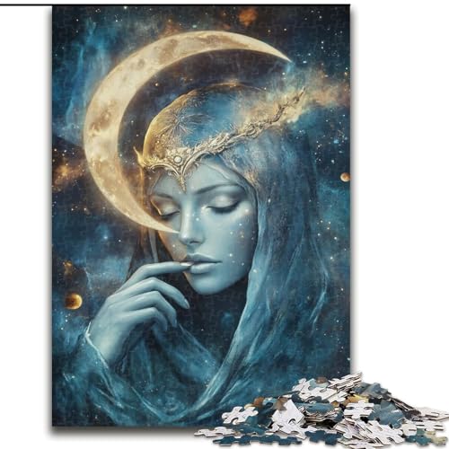 Puzzles für Erwachsene und Jugendliche, Puzzle Mondgöttin, Spielzeug, Lernspiele, stressabbauende Wanddekoration (Größe 50x75cm) von MrChunlong