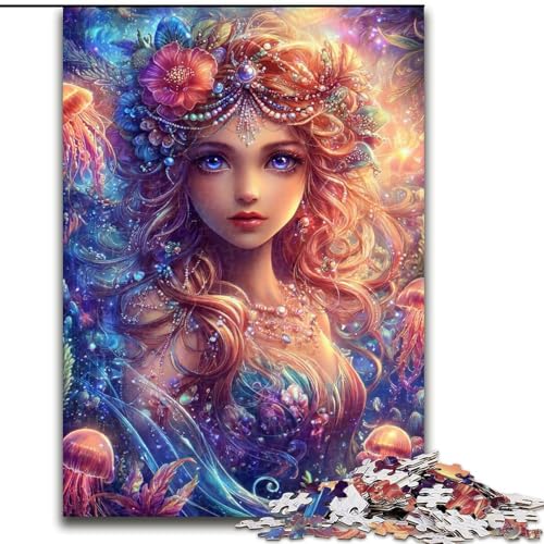 Puzzles für Erwachsene und Teenager, Puzzle, Anime-Mädchen, Spielzeug, Lernspiele, stressabbauende Wanddekoration (Größe 50x75cm) von MrChunlong