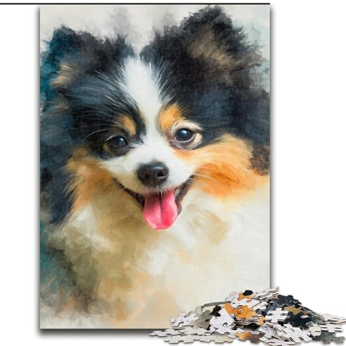 Puzzles für Erwachsene und Teenager, Puzzle Pomeranian, Spielspielzeug, jedes Teil ist einzigartig – anspruchsvolles Familienspiel für 14-Jährige (Größe 26x38cm) von MrChunlong