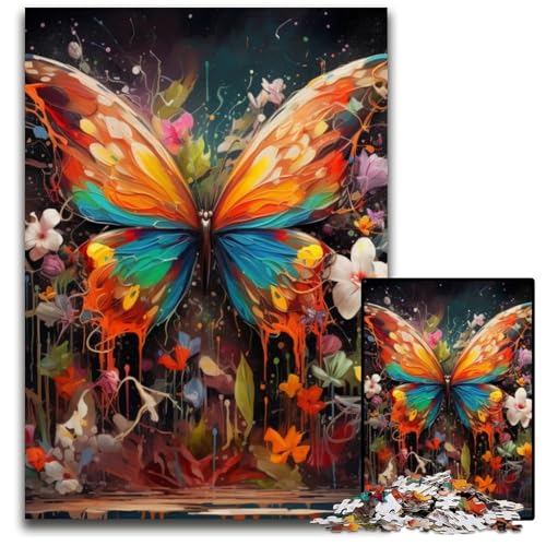 Schmetterlings-Puzzle, 1000 Teile, Karton, DIY-Dekoration, Denksportaufgabe, für Erwachsene, Familie, 26x38cm/10,23x14,96 Zoll Schmetterlings-Puzzle, 1000 Teile, Karton, DIY-Dekoration, Denksportaufgabe, für Erwachsene, Familie, 26x38cm/10,23x14,96 Zoll von MrChunlong
