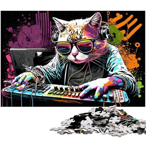 Spielkatzen-Puzzle 1000 Teile für Erwachsene, anspruchsvolle Rätsel, Denksportaufgabe, Spiel für Erwachsene, interaktive Familienaktivität, 26x38cm/10,23x14,96 Zoll Spielkatzen-Puzzle 1000 Teile für Erwachsene, anspruchsvolle Rätsel, Denksportaufgabe, Spiel für Erwachsene, interaktive Familienaktivität, 26x38cm/10,23x14,96 Zoll von MrChunlong