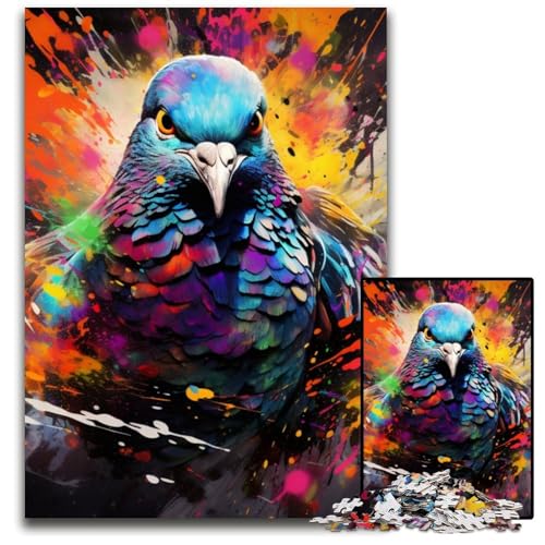 Tauben-Puzzle 1000 Teile für Erwachsene, anspruchsvolles Rätsel, Denksportaufgabe, Spiel für Erwachsene, interaktive Aktivität für die Familie, 26x38cm/10,23x14,96 Zoll Tauben-Puzzle 1000 Teile für Erwachsene, anspruchsvolles Rätsel, Denksportaufgabe, Spiel für Erwachsene, interaktive Aktivität für die Familie, 26x38cm/10,23x14,96 Zoll von MrChunlong