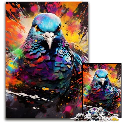 Tauben-Puzzle für Erwachsene, 1000 Teile, Holzpuzzle, anspruchsvolles Denkspiel für Teenager, Spaß für den Familienspieleabend, 50x75cm/19,68x29,52 Zoll Tauben-Puzzle für Erwachsene, 1000 Teile, Holzpuzzle, anspruchsvolles Denkspiel für Teenager, Spaß für den Familienspieleabend, 50x75cm/19,68x29,52 Zoll von MrChunlong