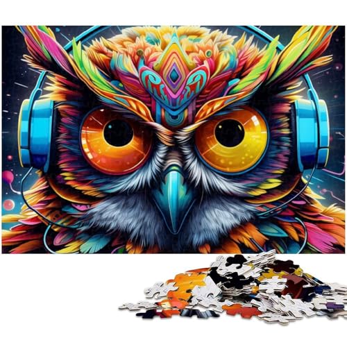 Tier-Eule, 1000-teiliges Puzzle, Geschenke, Unmögliches Puzzle für Erwachsene, Herausforderndes Denkspiel für Teenager, Familienspaß, Interaktives Spiel, 26x38cm/10,23x14,96 Zoll Tier-Eule, 1000-teiliges Puzzle, Geschenke, Unmögliches Puzzle für Erwachsene, Herausforderndes Denkspiel für Teenager, Familienspaß, Interaktives Spiel, 26x38cm/10,23x14,96 Zoll von MrChunlong