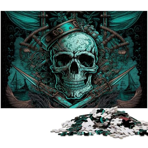 Totenkopf-Puzzle, 1000 Teile, anspruchsvolles Denkspiel, Familienaktivität, Heimdekoration, 26x38cm/10,23x14,96 Zoll Totenkopf-Puzzle, 1000 Teile, anspruchsvolles Denkspiel, Familienaktivität, Heimdekoration, 26x38cm/10,23x14,96 Zoll von MrChunlong