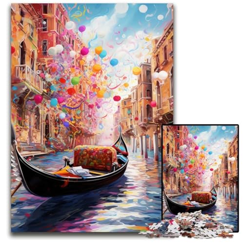 Venedig-Puzzle 1000 Teile für Erwachsene, Puzzle für Erwachsene, DIY-Heimdekor-Geschenk, Denkspiel, 26x38cm/10,23x14,96 Zoll Venedig-Puzzle 1000 Teile für Erwachsene, Puzzle für Erwachsene, DIY-Heimdekor-Geschenk, Denkspiel, 26x38cm/10,23x14,96 Zoll von MrChunlong