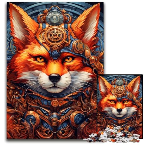 Warrior Fox 1000-Teile-Puzzle-Geschenke, Unmögliches Puzzle für Erwachsene, Herausforderndes Denkspiel für Teenager, Familienspaß, Interaktives Spiel, 50x75cm/19,68x29,52 Zoll Warrior Fox 1000-Teile-Puzzle-Geschenke, Unmögliches Puzzle für Erwachsene, Herausforderndes Denkspiel für Teenager, Familienspaß, Interaktives Spiel, 50x75cm/19,68x29,52 Zoll von MrChunlong