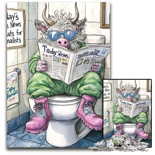 Yak Go Toiletten-Puzzle 1000 Teile für Erwachsene, anspruchsvolles Rätsel, Denksportaufgabe, Spiel für Erwachsene, interaktive Familienaktivität, 26x38cm/10,23x14,96 Zoll Yak Go Toiletten-Puzzle 1000 Teile für Erwachsene, anspruchsvolles Rätsel, Denksportaufgabe, Spiel für Erwachsene, interaktive Familienaktivität, 26x38cm/10,23x14,96 Zoll von MrChunlong