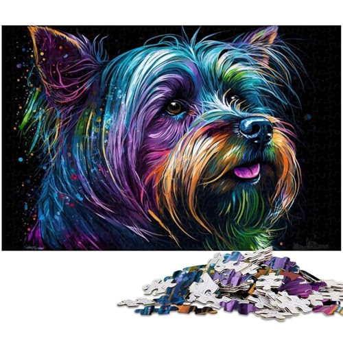 Yorkshire Terrier Hund 1000 Teile Puzzle Geschenke Unmögliche Puzzles für Erwachsene Herausfordernde Denksportaufgabe für Teenager, Familienspaß Interaktives Spiel 50x75cm/19,68x29,52 Zoll Yorkshire Terrier Hund 1000 Teile Puzzle Geschenke Unmögliche Puzzles für Erwachsene Herausfordernde Denksportaufgabe für Teenager, Familienspaß Interaktives Spiel 50x75cm/19,68x29,52 Zoll von MrChunlong