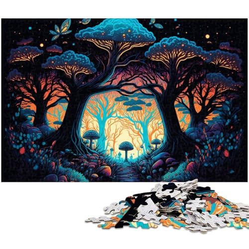 Zauberpilze, 1000-teiliges Puzzle für Erwachsene, Puzzles für Erwachsene, ideal für Verliebte, perfektes Weihnachts-, Neujahrs- und Valentinstagsgeschenk, 50x75cm/19,68x29,52 Zoll Zauberpilze, 1000-teiliges Puzzle für Erwachsene, Puzzles für Erwachsene, ideal für Verliebte, perfektes Weihnachts-, Neujahrs- und Valentinstagsgeschenk, 50x75cm/19,68x29,52 Zoll von MrChunlong