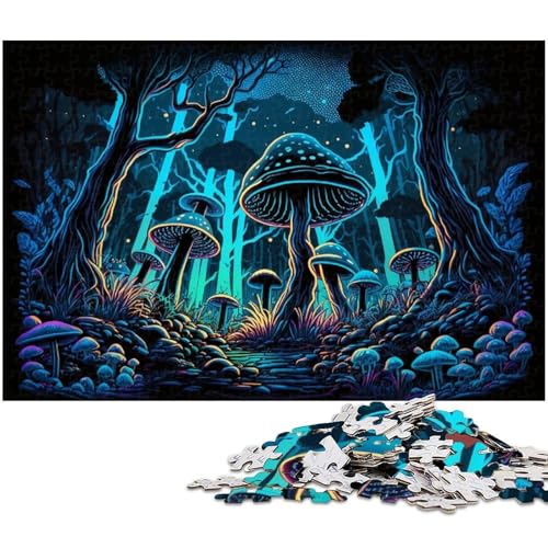 Zauberpilze 1000-teiliges Puzzle aus Holz, DIY-Dekoration, Gehirn-Herausforderung, für Erwachsene, Familie, 50x75cm/19,68x29,52 Zoll Zauberpilze 1000-teiliges Puzzle aus Holz, DIY-Dekoration, Gehirn-Herausforderung, für Erwachsene, Familie, 50x75cm/19,68x29,52 Zoll von MrChunlong