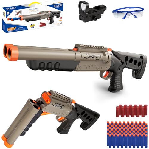 Foam Toy Gun Schießbereich Shooter Spielzeugpistolen,Doppelläufige Weich Schrotflinte mit 40-weichen Kugeln und 12-Patronen,Kinder Weihnachts Geburtstags Geschenke für Junge 8+ Jahre Alt Foam Toy Gun Schießbereich Shooter Spielzeugpistolen,Doppelläufige Weich Schrotflinte mit 40-weichen Kugeln und 12-Patronen,Kinder Weihnachts Geburtstags Geschenke für Junge 8+ Jahre Alt von Mrabbitoo