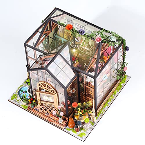 DIY-Miniaturhaus-Set für Erwachsene, 33 X 21 X 5, DIY-Miniatur-Puppenhaus-Set, Maßstab 1:24, Puppenhaus-Puzzle-Spielzeug für Zuhause, Party, Unterhaltung, 14 Jahre Alt, von Mrisata