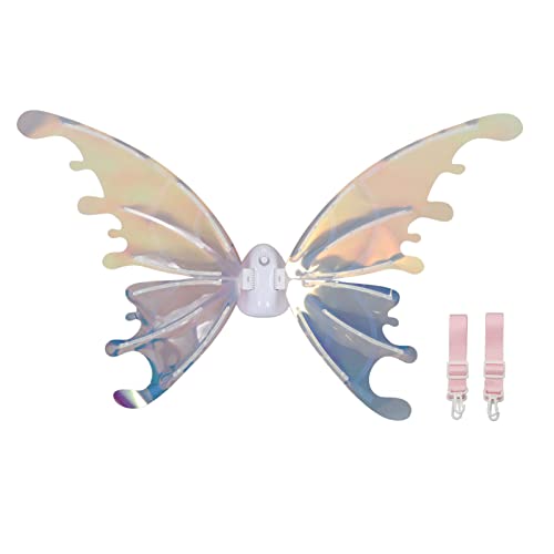 Elektrische Flügel für Kinder, Leuchtende, Glänzende Schmetterlingsflügel, Automatisches Flattern mit LED-Leuchten, Feenflügel für Mädchen und Frauen Zum Geburtstag, Halloween, von Mrisata